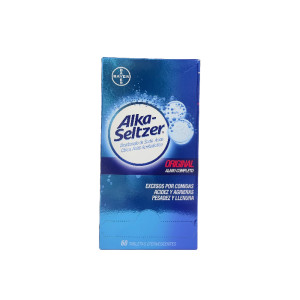 ALKA SELTZER CAJA X 60 TABLETAS EFERVESCENTES